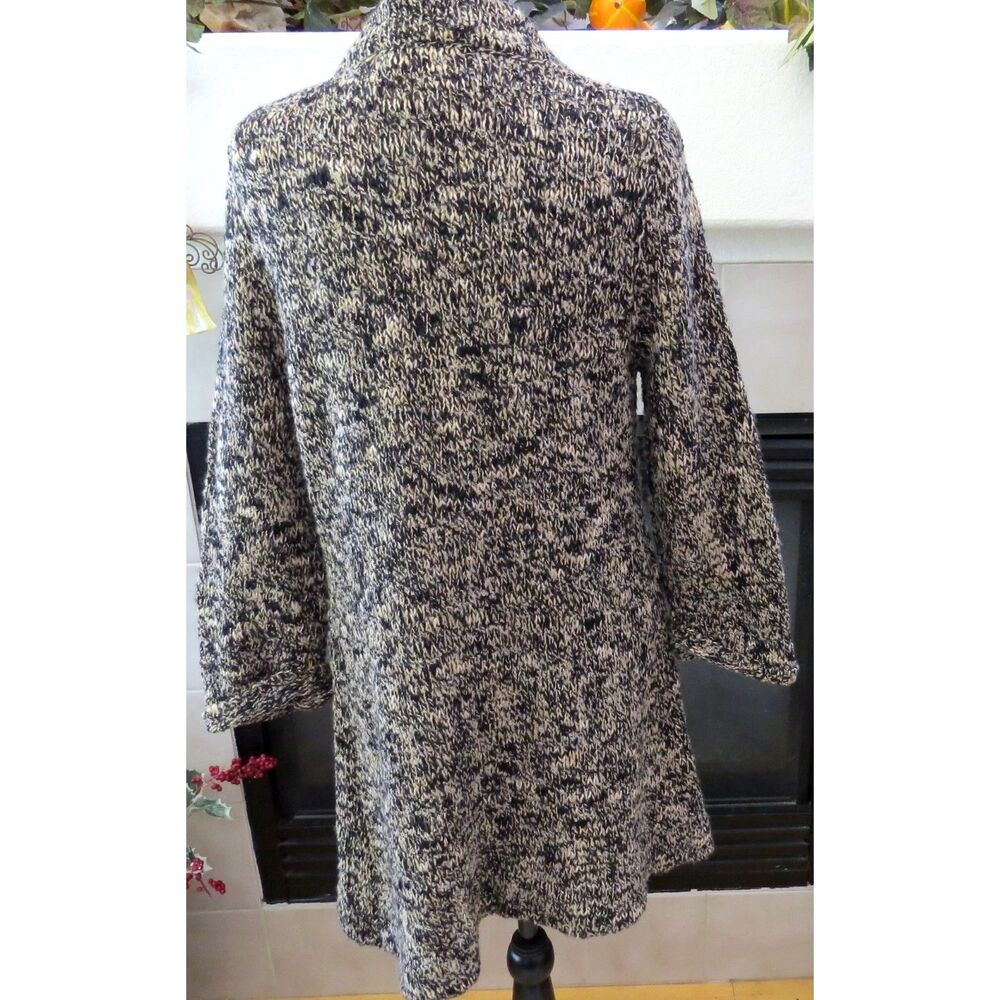 Dress Barn Women's Marled Long Cardigan Wool blend brown/tan Large EUC - Picture 3 of 9